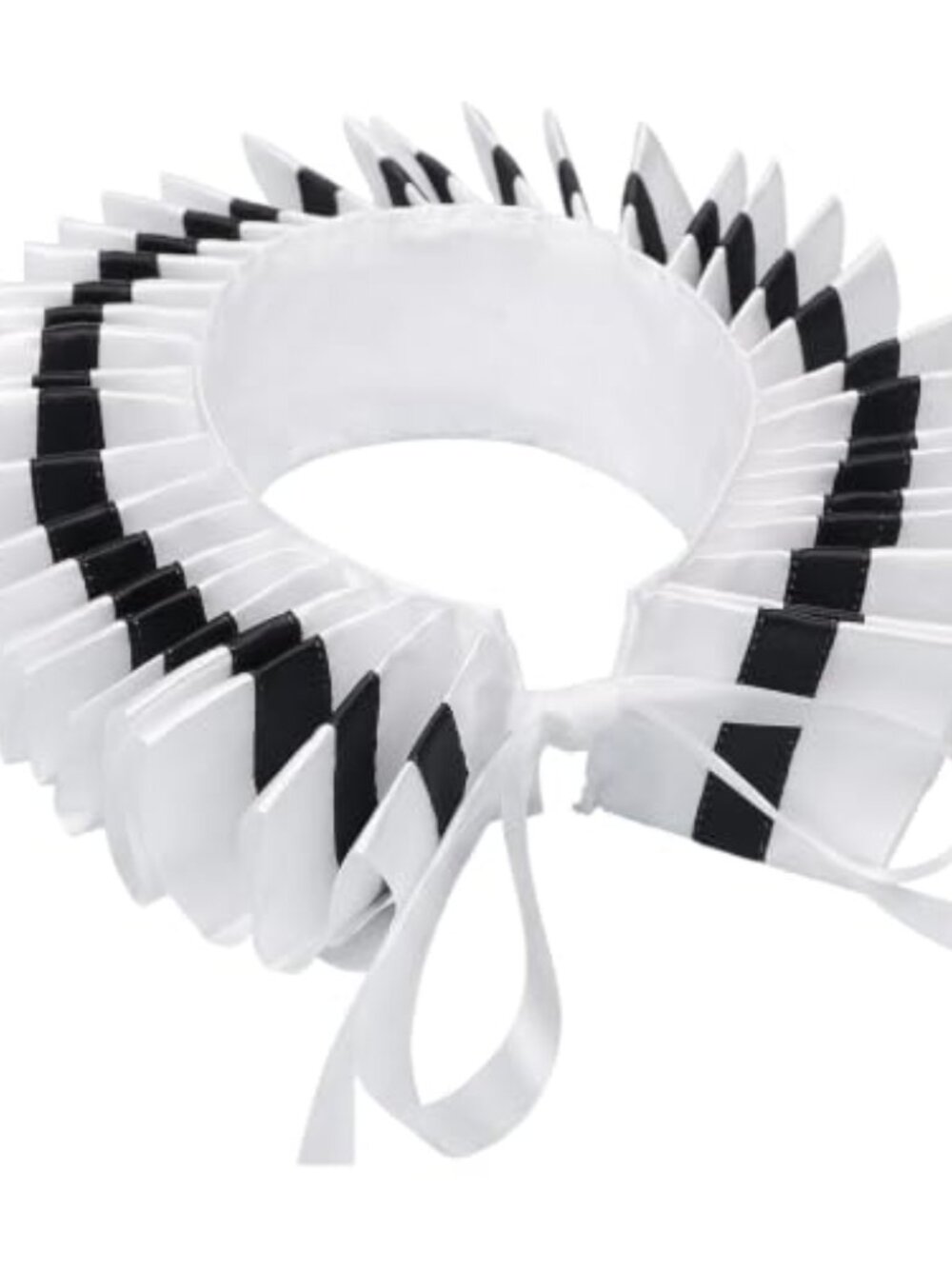 PURFUN Renaissance Ruffled Collar Satin Neck Ruff Adjustable Multi-Layer Cosplay - Picture 5 of 7